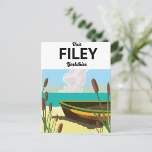 Filey, Yorkshire kustreisposter Briefkaart