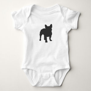 Filhouette hond van de Franse hond Bulldog Romper
