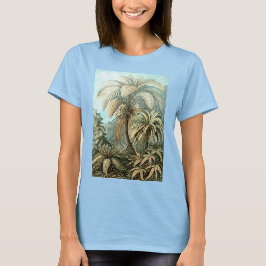 Filicinae door Ernst Haeckel, Oude Varens Planten T-shirt (Voorkant)