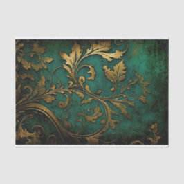 Filigraan - Groen en Goud Tissuepapier