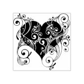 filigraan hart silhouet art stempel (Afrduk)