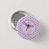 filigrane Libelle Ronde Button 3,2 Cm (Voorkant /achterkant)