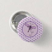 Filigrane Libelle Ronde Button 3,2 Cm (Voorkant /achterkant)
