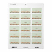 filigranes Mohnfeld Etiket (Full Sheet)