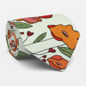 filigranes Mohnfeld Stropdas (Opgerold)