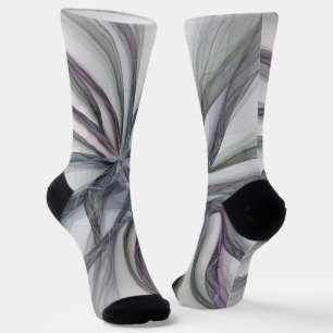 Filigre Bewegingen Modern Abstract Swingende Fract Sokken