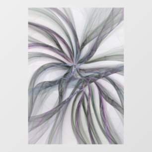 Filigre Bewegingen Modern Abstract Zwaiende Fracta Raamsticker