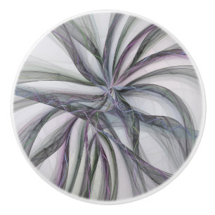 Filigre Motieven Moderne Abstracte Swingende Fract Keramische Knop