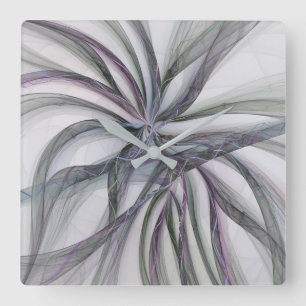 Filigre Motieven Moderne Abstracte Swingende Fract Vierkante Klok
