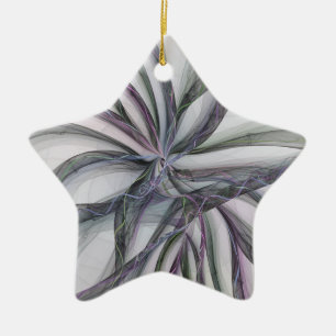 Filigre Motieven Moderne Abstracte Zwaiende Fracta Keramisch Ornament