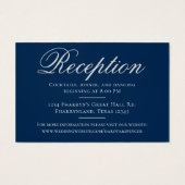 Filigree Art déco | Réception Silver and Navy Blue (Dos)