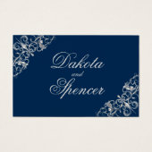 Filigree Art déco | Réception Silver and Navy Blue (Devant)