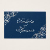 Filigree Art déco | Site Silver and Navy Blue (Devant)
