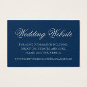 Filigree Art déco | Site Silver and Navy Blue (Dos)