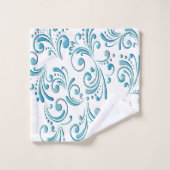 Filigree bleu (Gant de toilette)