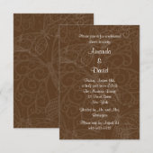 Filigree Butterfly Rehearsal Dinner Invitation Kaart (Voorkant / Achterkant)