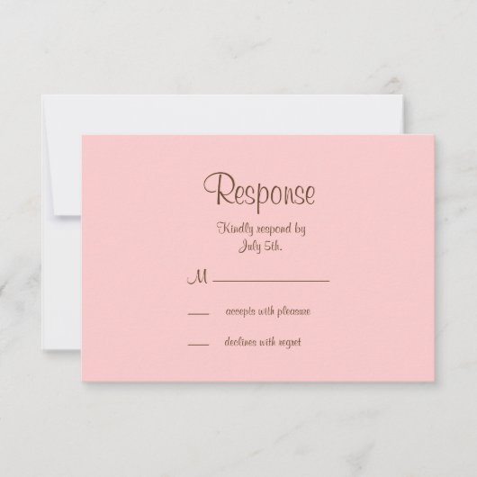 Filigree Butterfly RSVP en Brown (Devant)