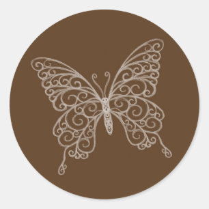 Filigree Butterfly Sticker