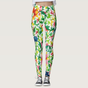 Filigree en bloemen stijl Art Leggings