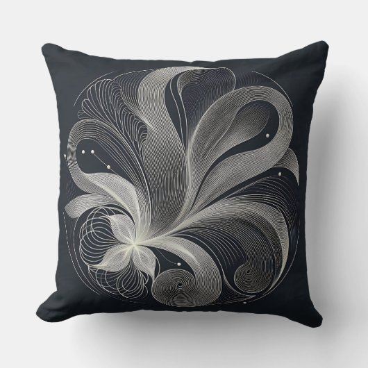 Filigree Flow Circle Kussen (Voorkant)