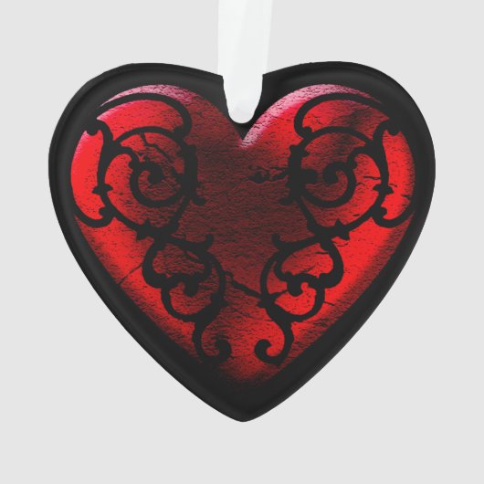 Filigree Goth Red Heart (dos)