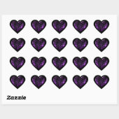Filigree Gothic Paars Heart Hart Sticker (Vel)