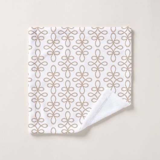 Filigree Pattern Stylish Elegant Bad Handdoek (Wasdoekje)