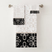 Filigree Pattern Stylish Elegant Bad Handdoek (Insitu)