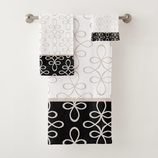 Filigree Pattern Stylish Elegant Bad Handdoek (Insitu)