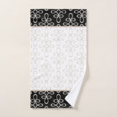 Filigree Pattern Stylish Elegant Bad Handdoek (Handdoek)