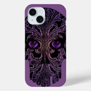 Filigree Skull in Shades of Paars