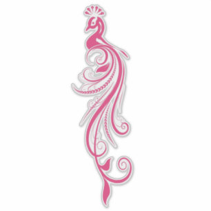 Filigrein Pauw Sticker