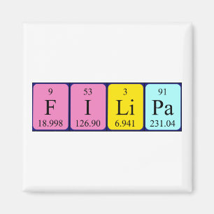 Filipa periodieke table name magnet magneet