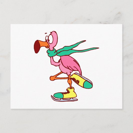 Filipe Flamingo Briefkaart (Voorkant)