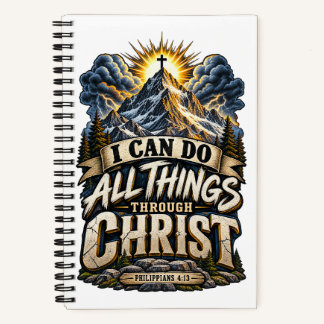 FILIPENZEN 4:13 Alle Dingen Door Chris Notitieboek