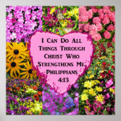 FILIPIJNEN 4:13 SCHERPTUUR VERSE POSTER (Voorkant)