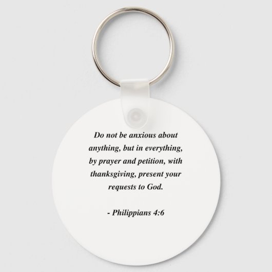 FILIPIJNEN 4:6 SLEUTELHANGER (Voorkant)