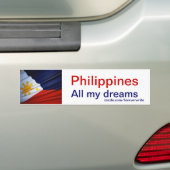 filipijnen bumpersticker (Op auto)