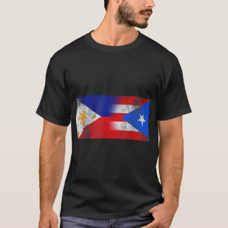 Filipijnen en Puerto Ricaanse vlag T-shirt