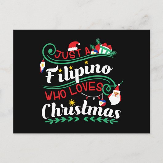 Filipijnen - Filippijnen die van Kerstmis houden Briefkaart (Voorkant)