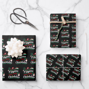 Filipijnen - Filippijnen die van Kerstmis houden Inpakpapier Vel