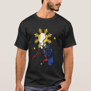 Filipijnen Kaart Vlag Filipijnen Pride Pinoy T-shirt
