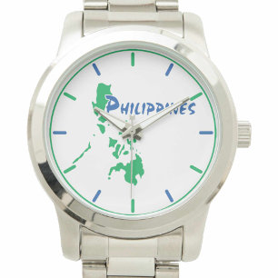 Filipijnen Kaart Wristwatch Horloge