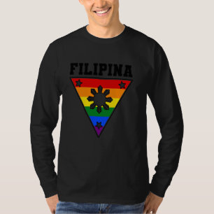 Filipijnen LGBTQ Filipijns Meisje Filipina Homosek T-shirt