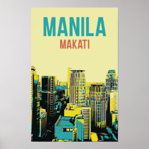Filipijnen, Metro Manila, City of Makati building Poster