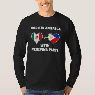 Filipijnen Mexico Filipina Trots Mexipina Mexicaan T-shirt