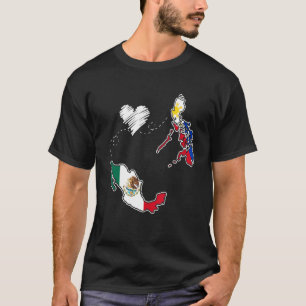 Filipijnen Mexico Filipino Trots Mexipino Mexicaan T-shirt