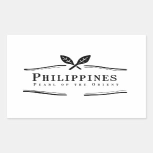 Filipijnen Pearl van Orient Rechthoekige Sticker