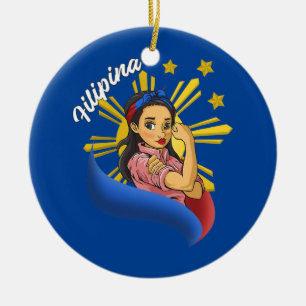 Filipijnen Pinay Filipina Pride Strong Proud Keramisch Ornament