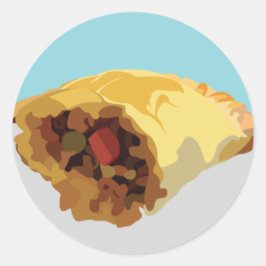 Filipijnen reeks: Empanada Ronde Sticker